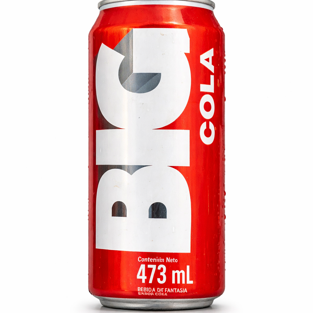 Big Cola 473 ml Bebida Gaseosa Sabor Cola Lata Grande 1