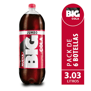 Big Cola Mega 3.03 Litros - Pack de 6 unidades