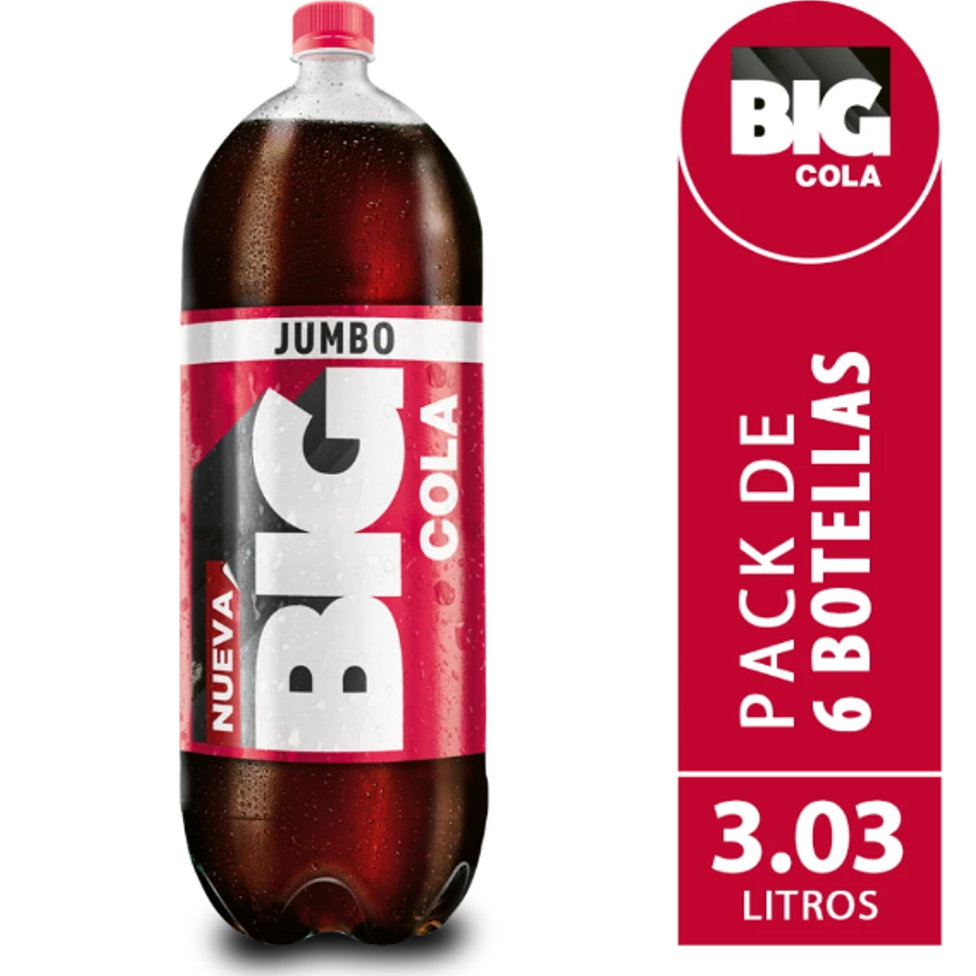 Big Cola Mega 3.03 Litros - Pack de 6 unidades 1
