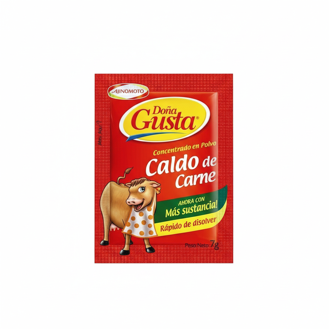 Concentrado en Polvo Doña Gusta Sabor Carne 10u 1