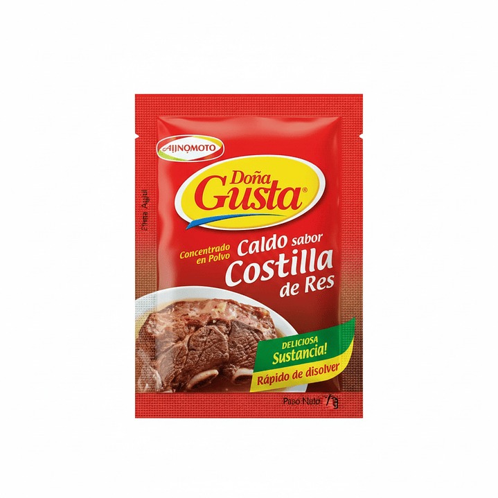 Concentrado en Polvo Doña Gusta Sabor Costilla de Res 10u 1