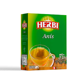 Té Herbi Anís 100 Sobres - Infusión Digestiva Peruana Natural