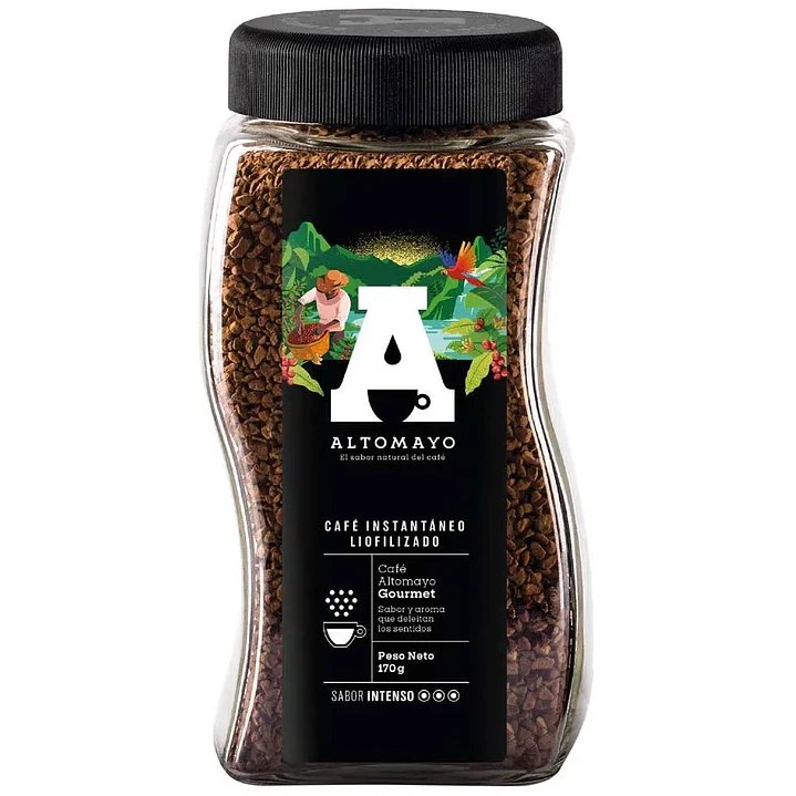 Café Instantáneo ALTOMAYO Gourmet Frasco 170g - Café Peruano 1