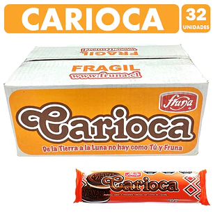 Galleta Carioca Fruna 32 Unidades