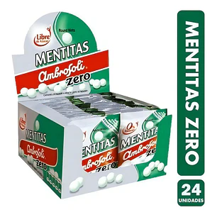 Mentitas Zero Ambrosoli Caja 24 un. Sin Azúcar