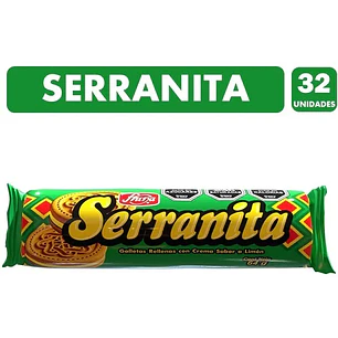 Galletas Serranitas Fruna de Limón Caja 32 un. 64g