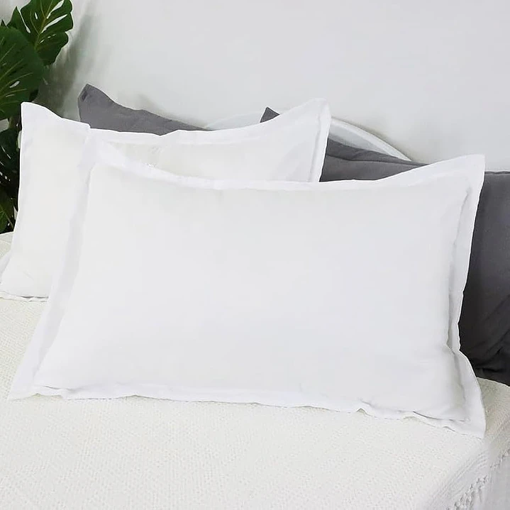 Fundas de Almohadas Blancas Pack 2 unidades 50x70 cm 2