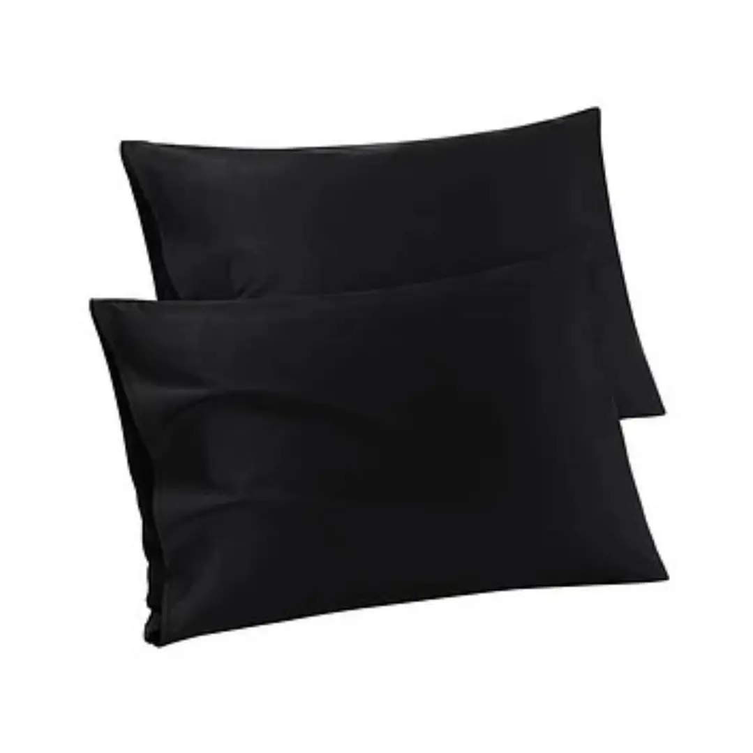 Fundas de Almohadas Negras Pack 2 unidades 50x70 cm 1