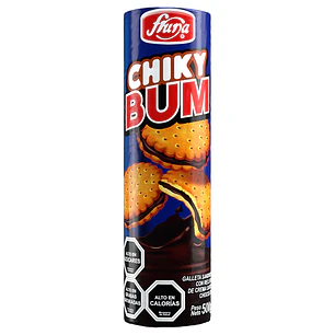 Galletas Sandwich Chiky Bum, Fruna - Paquete De 500gr (16u)
