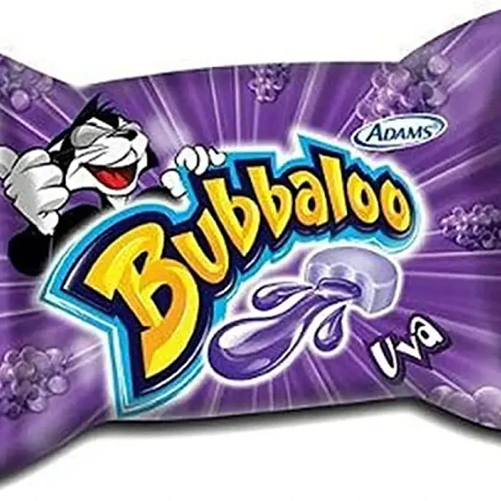 Caja Chicles Bubbaloo X60u Rellenos Sabor Uva | Chicles Peruanos con Relleno Dulce 2