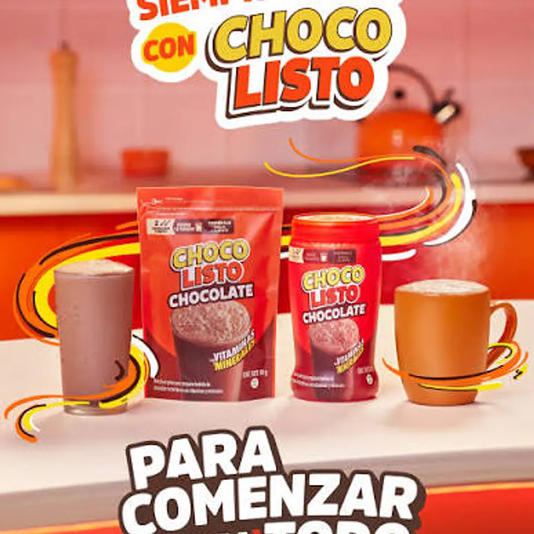 Choco Listo Chocolate 900g Tarro Mezcla Con Vitaminas Gluten 3