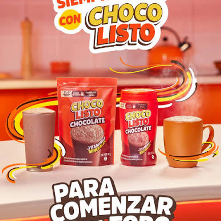 Choco Listo Chocolate 900g Tarro Mezcla Con Vitaminas Gluten 3