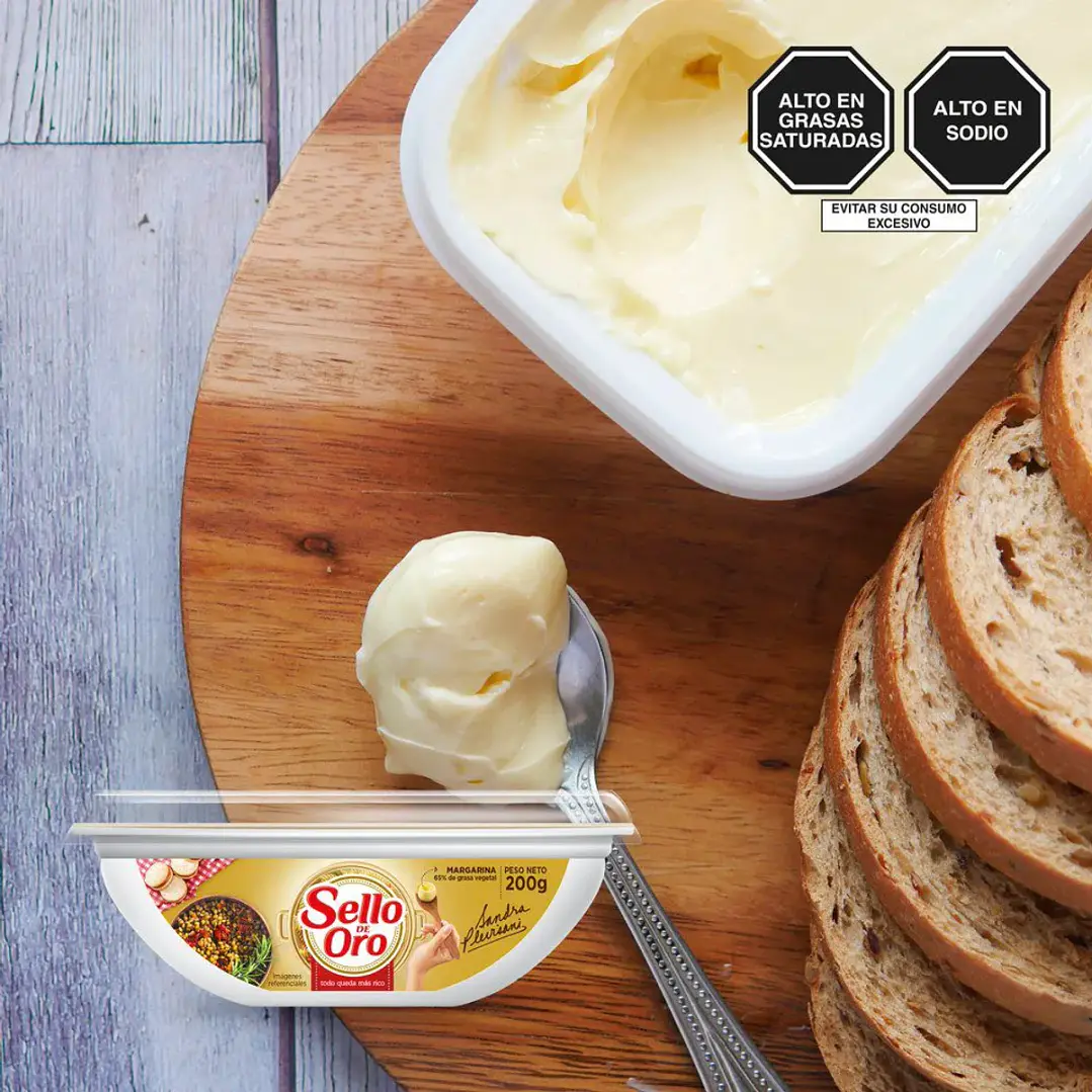 Margarina Sello De Oro Pote 400g Para Cocina Y Reposteria 3