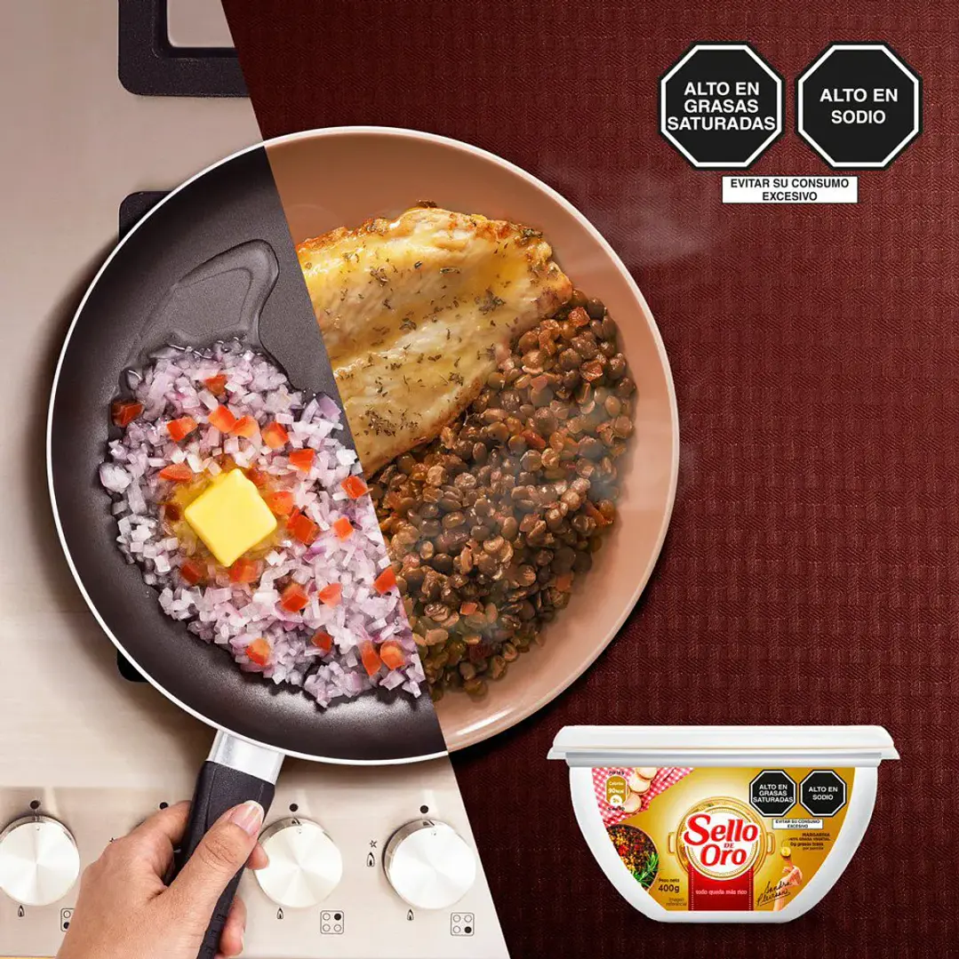 Margarina Sello De Oro Pote 400g Para Cocina Y Reposteria 5