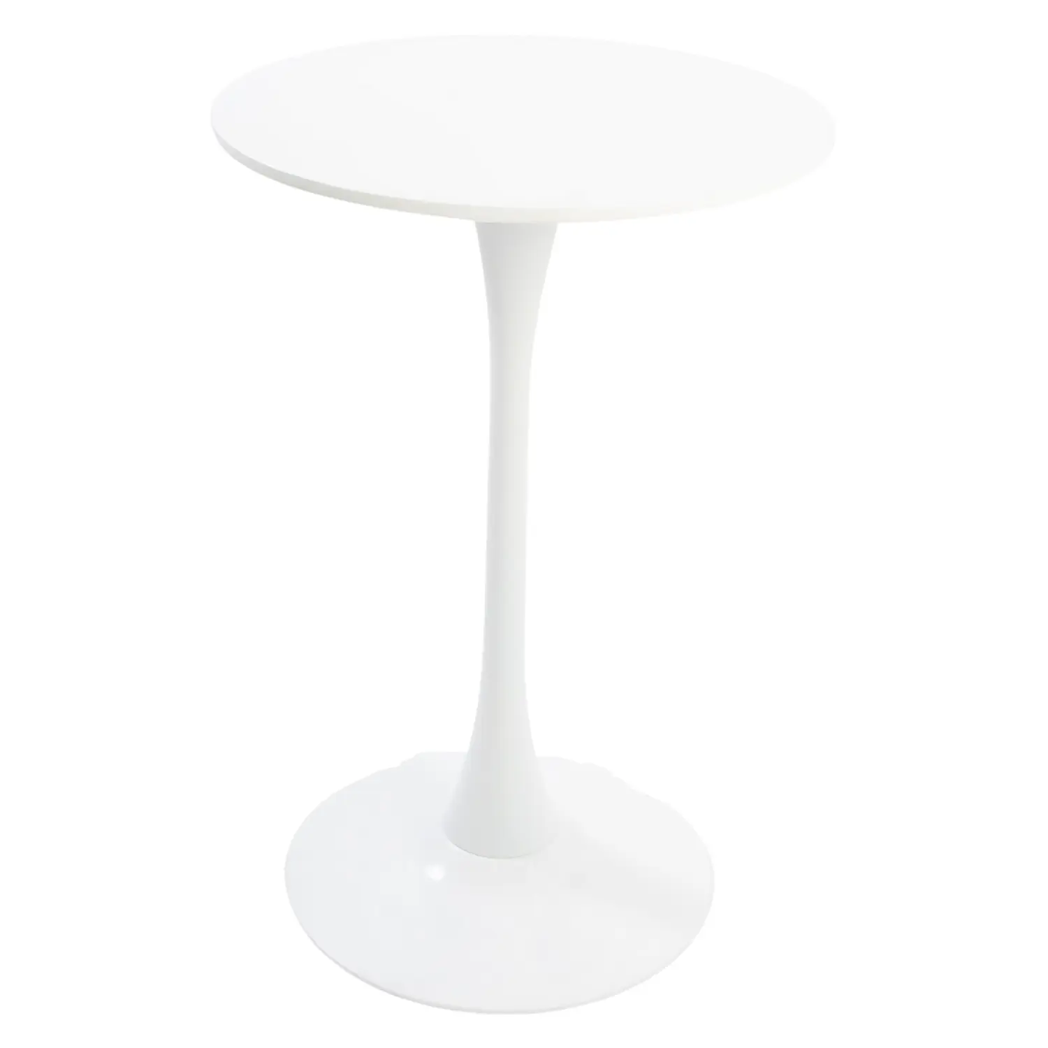 Mesa Alta Redonda en MDF y Metal de Bar 90X60cm 1