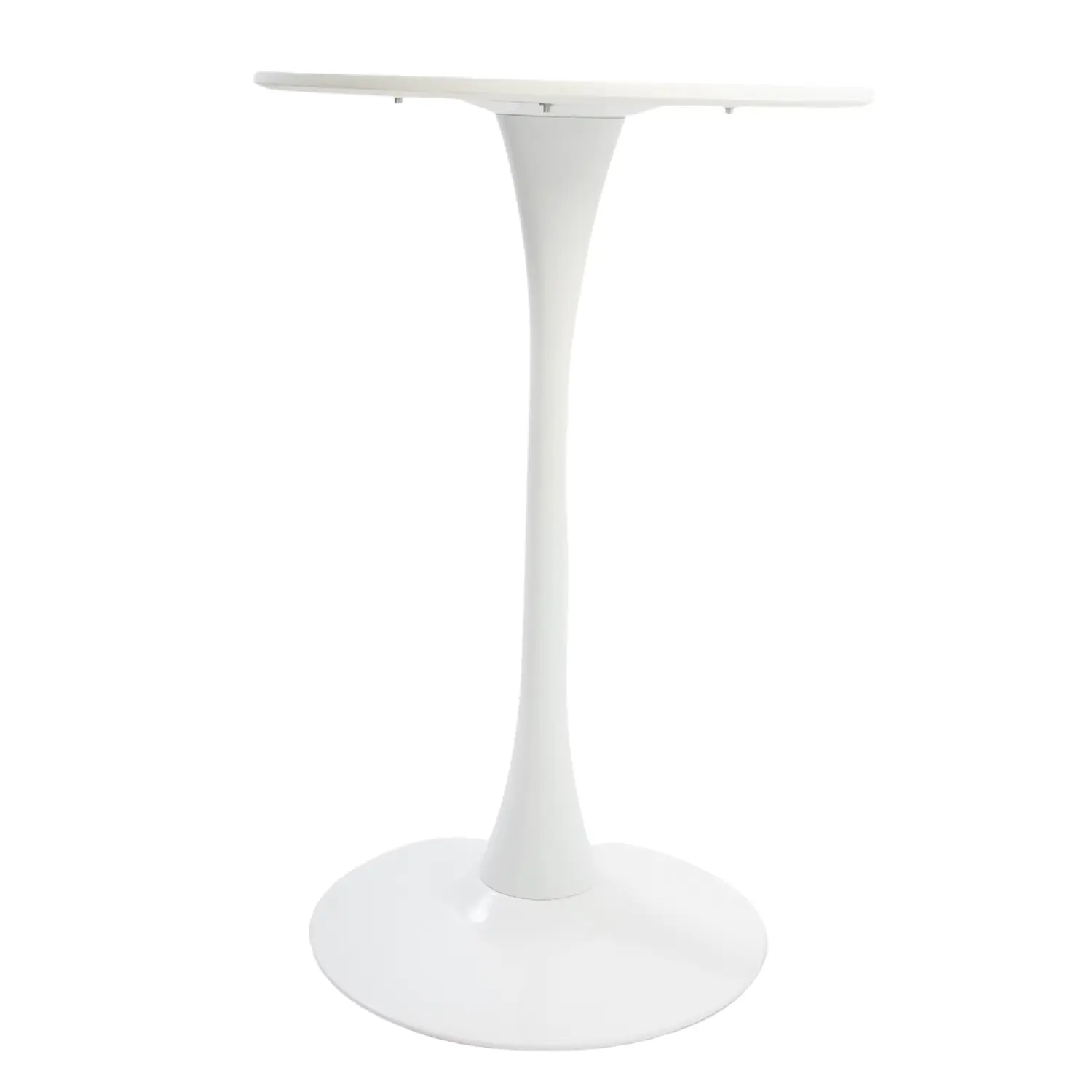 Mesa Alta Redonda en MDF y Metal de Bar 90X60cm 2