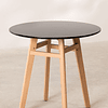 Mesa de Comedor Redonda Estilo Nórdica de MDF de 80cmx76cm