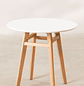 Mesa de Comedor Redonda Estilo Nórdica de MDF  - Miniatura 3