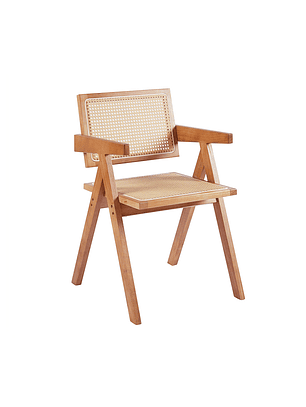 Silla Chandigarh Madera Rattan
