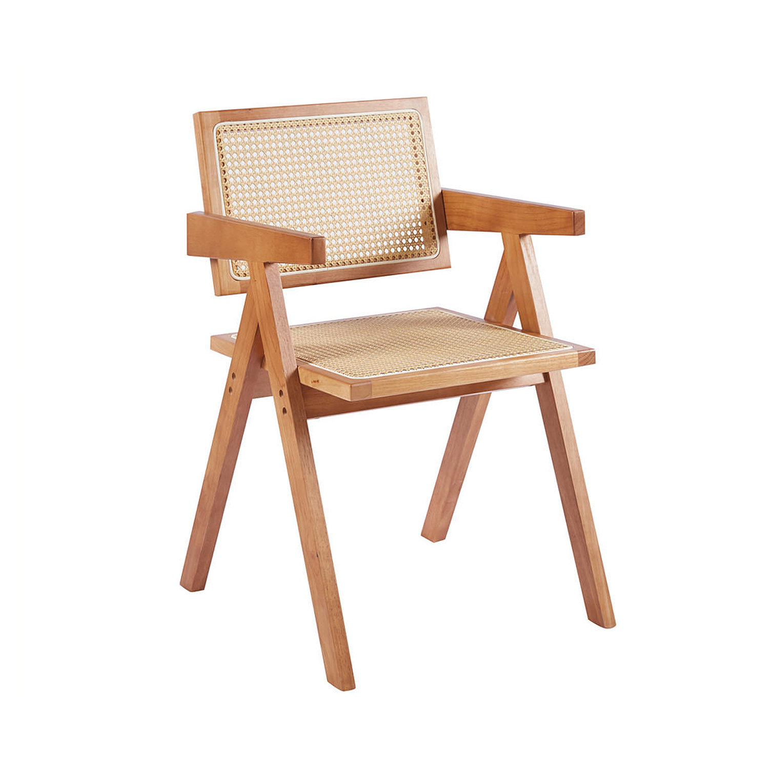 Silla Chandigarh Madera Rattan 2