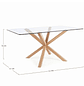Mesa Madrid Gold Rectangular 130 cm - Miniatura 5