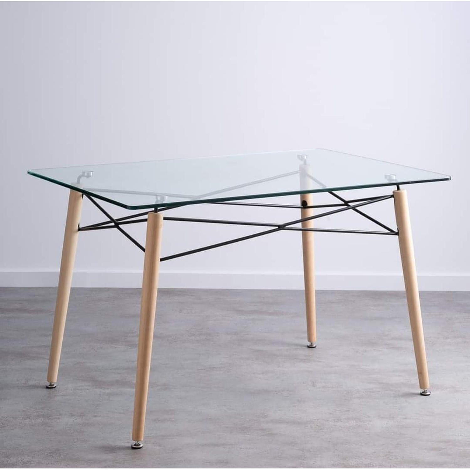 Mesa Vidrio Eiffel 120x80cm Vidrio  2