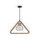 Lámpara Colgante Rústica Triángulo 38x33mm - Miniatura 3