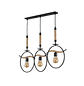 Lámpara Colgante Decorativa Rústica Tres Círculos  - Miniatura 3