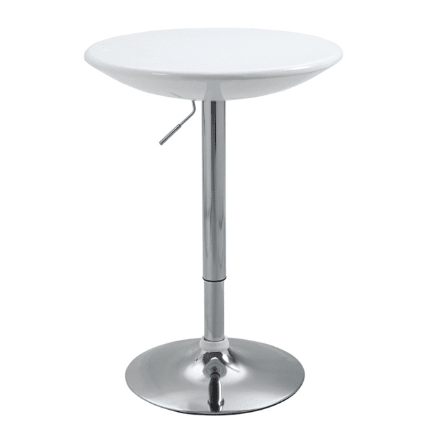 Mesa de Bar Altura Regulable Giratoria Base Redonda 60cm