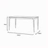 Mesa Rumania en Madera Adeline Minimalista 