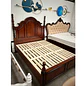 Cama King Roble Americano Madera Maciza con Somier de Pino - Miniatura 11
