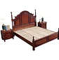 Cama King Roble Americano Madera Maciza con Somier de Pino - Miniatura 12