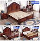 Cama King Roble Americano Madera Maciza con Somier de Pino - Miniatura 13