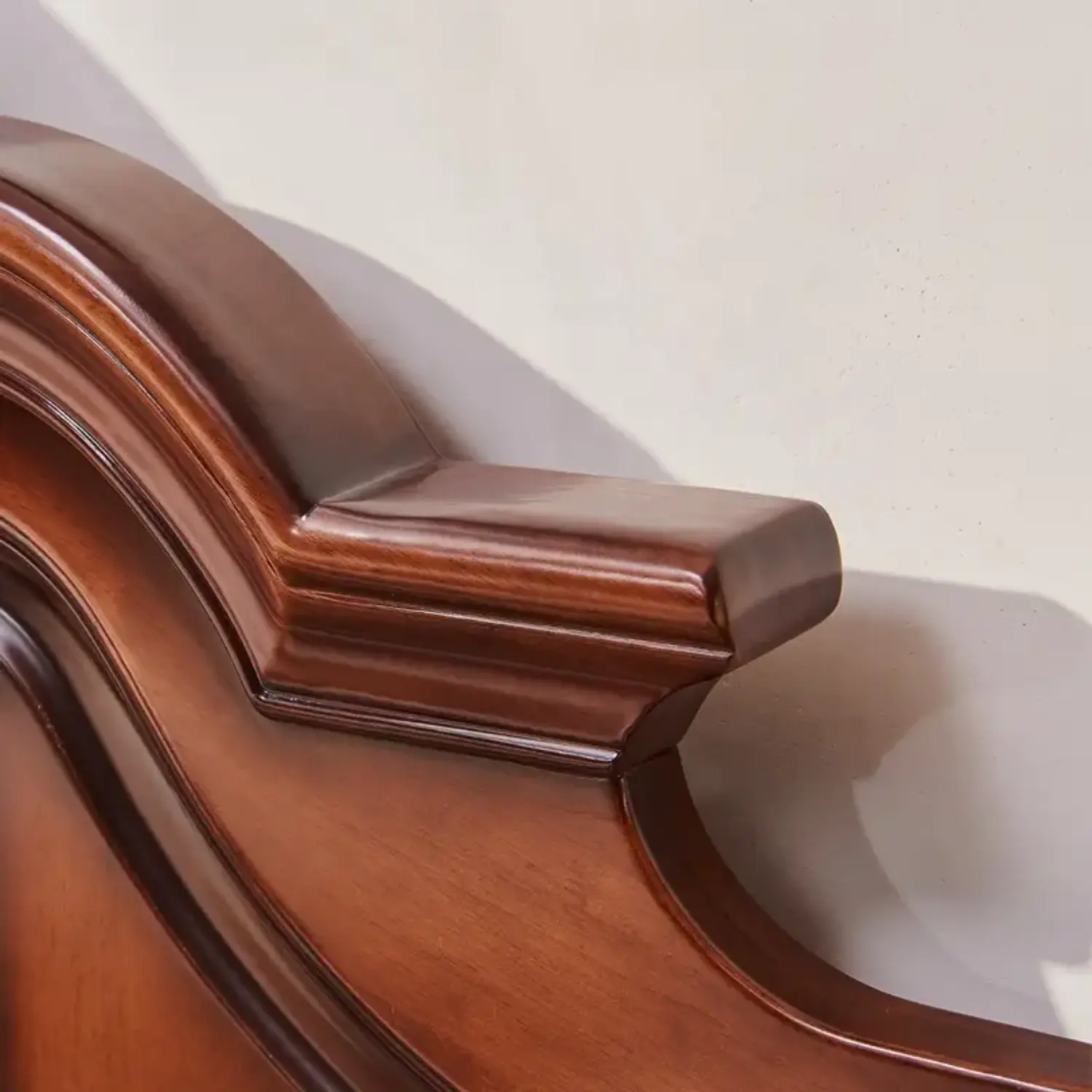 Cama King Roble Americano Madera Maciza con Somier de Pino 5