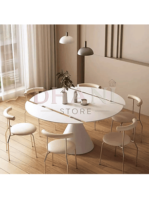 Mesa de Comedor Expandible Blanca