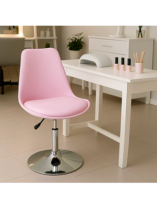 Silla Tulip de Manicure para Salón de Belleza y Estudio de Uñas