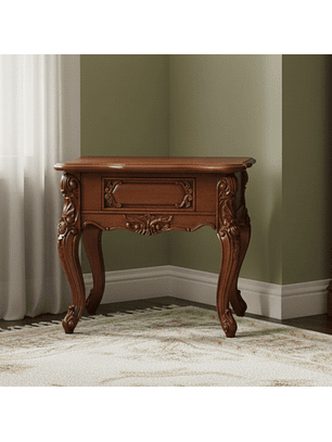 Mesa de Centro de Madera Tallada