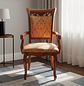 Silla de Comedor Sitial Color Caoba Tallado - Miniatura 1
