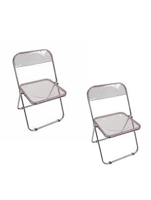 Pack x2 Sillas Plegables Rosado