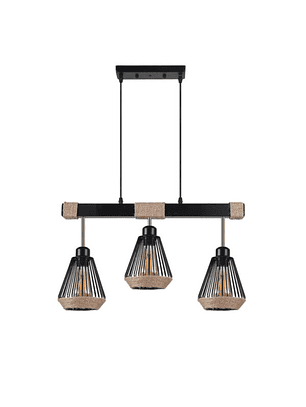 Lámpara Colgante Porta E27*3 Cáñamo