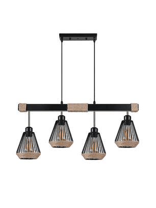 Lámpara Colgante Porta E27*4 Cáñamo