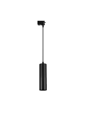 Lampara Golgante Negra Porta Gu10 Formato Riel 200mm