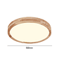 Lámpara Led Redondo 500mm Sobrepuesto Con Control Madera Clara 48w+48w - Miniatura 1