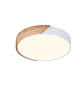 Lámpara Led Redondo 500mm Sobrepuesto Con Control Madera Clara 48w+48w - Miniatura 2