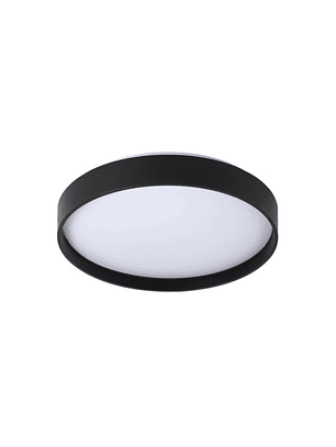 Lámpara Led Redondo 500mm Sobrepuesto Con Control Negro 48w+48w