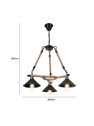 Lámpara Colgante Porta E27*3
