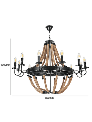Lámpara Colgante 8*E27