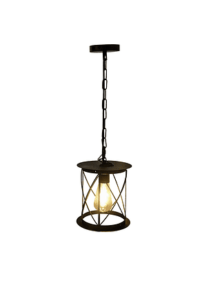 Lámpara Colgante Porta E27 Negro