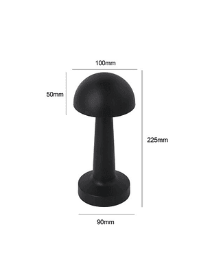 Lámpara Cargable Hongo Negro 3000k/4000k/6500k