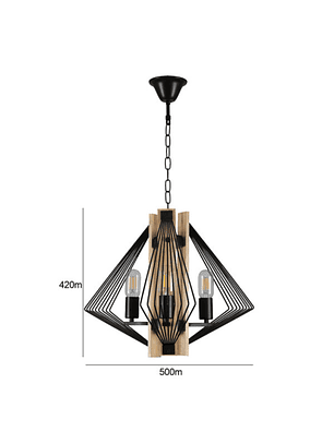 Lámpara Colgante E27*3